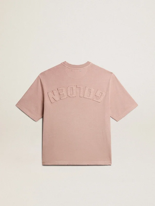 Maglietta rosa cipria con logo rovesciato sul retro - Capsule Jersey