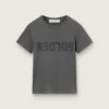 Maglietta slim fit dall’effetto consumato in grigio antracite