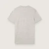 Maglietta unisex in jersey grigio melange con stampa bandiera