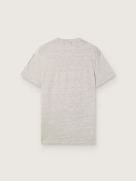 Maglietta unisex in jersey grigio melange con stampa bandiera