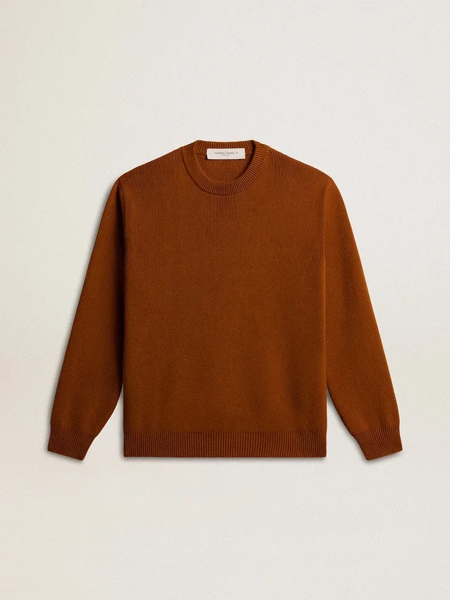 Maglione da uomo a girocollo con logo sul retro