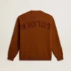 Maglione da uomo a girocollo con logo sul retro