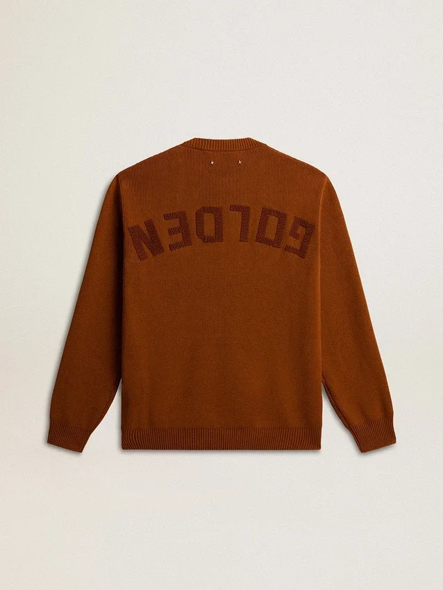 Maglione da uomo a girocollo con logo sul retro