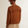 Maglione da uomo a girocollo con logo sul retro