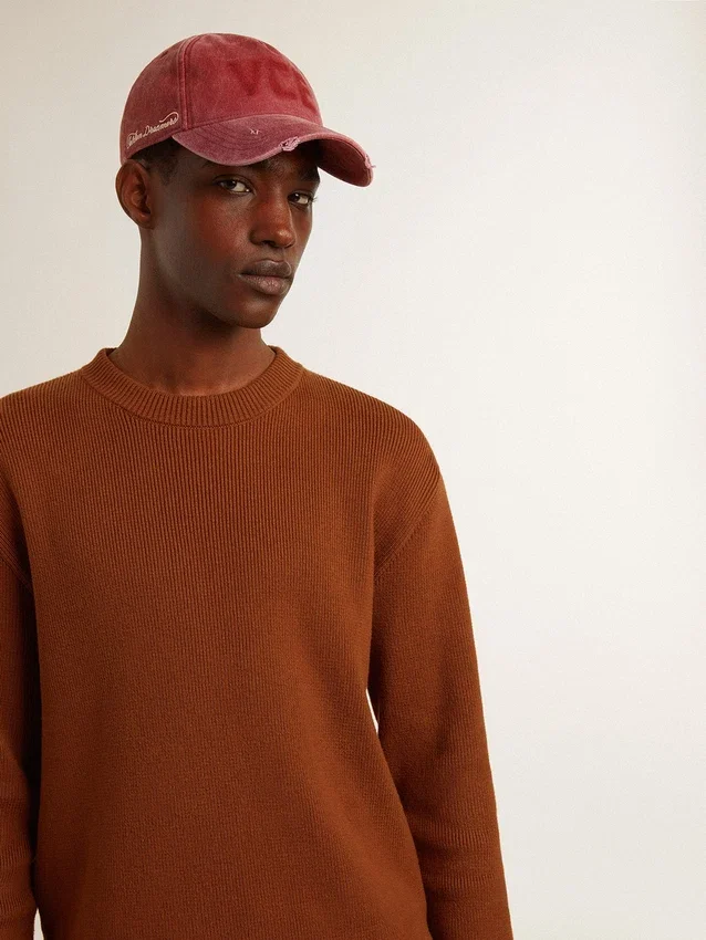 Maglione da uomo a girocollo con logo sul retro