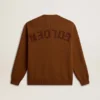 Maglione da uomo a girocollo con logo sul retro