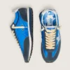 Marathon da donna con tomaia in nylon blu e stella bianca