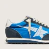 Marathon da donna con tomaia in nylon blu e stella bianca