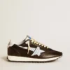 Marathon da donna con tomaia in nylon nero e stella bianca
