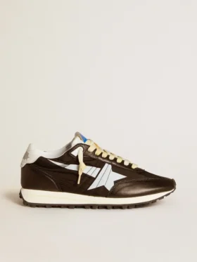 Marathon da donna con tomaia in nylon nero e stella bianca