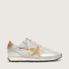 Marathon da donna con tomaia in nylon ripstop argento e stella dorata
