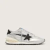 Marathon da donna con tomaia in nylon ripstop argento e stella nera