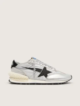 Marathon da donna con tomaia in nylon ripstop argento e stella nera