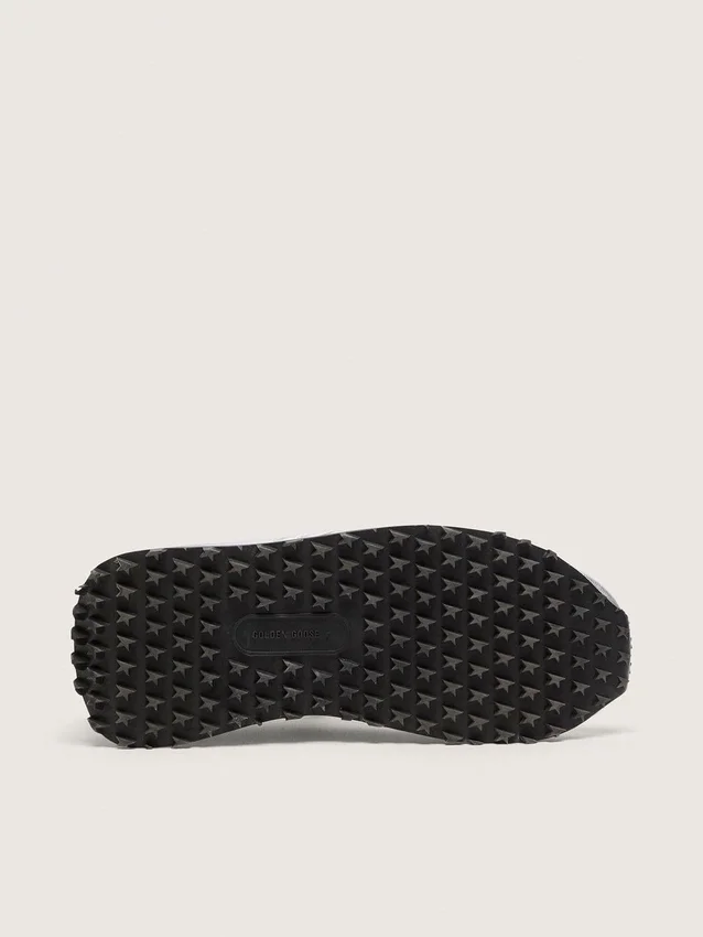 Marathon da donna con tomaia in nylon ripstop argento e stella nera