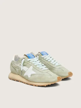 Marathon da donna in nylon verde salvia con stella bianca