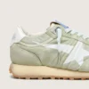 Marathon da donna in nylon verde salvia con stella bianca