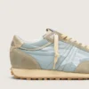 Marathon da uomo con tomaia in nylon azzurro e stella blu pastello