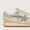Marathon da uomo con tomaia in nylon beige e stella grigia