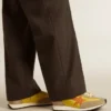 Marathon da uomo con tomaia in nylon giallo e stella arancione
