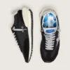 Marathon da donna con tomaia in nylon ripstop nero e stella argentata