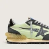 Marathon da donna con tomaia in nylon verde e stella nera