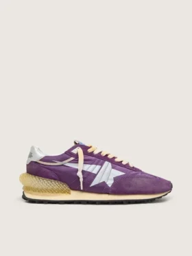 Marathon da donna con tomaia in nylon viola e stella bianca