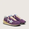 Marathon da donna con tomaia in nylon viola e stella bianca