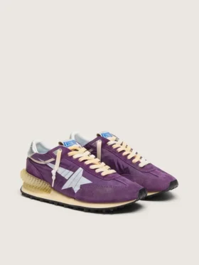 Marathon da uomo con tomaia in nylon viola e stella bianca