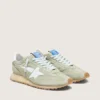 Marathon da uomo in nylon verde salvia con stella bianca