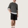 Marathon Speed da uomo in pelle di pony beige e nera con stampa leopardata e stella in pelle nera