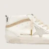 Mid Star con stella e linguetta sul tallone in pelle scamosciata con cristalli Swarovski