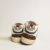 Mid Star con stella in pelle verde e striscia in pelle blu