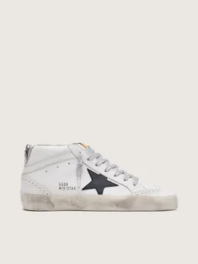 Mid Star da donna con linguetta laminata sul tallone e lacci glitterati