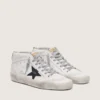 Mid Star da donna con linguetta laminata sul tallone e lacci glitterati