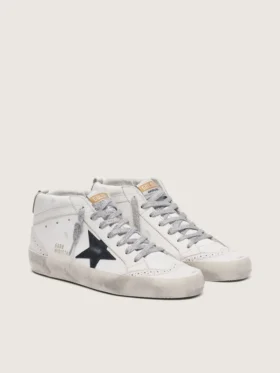 Mid Star da donna con linguetta laminata sul tallone e lacci glitterati