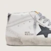 Mid Star da donna con linguetta laminata sul tallone e lacci glitterati