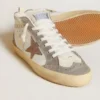 Mid Star da donna in nappa e pelle scamosciata con stella in pelle metallizzata marrone chiaro