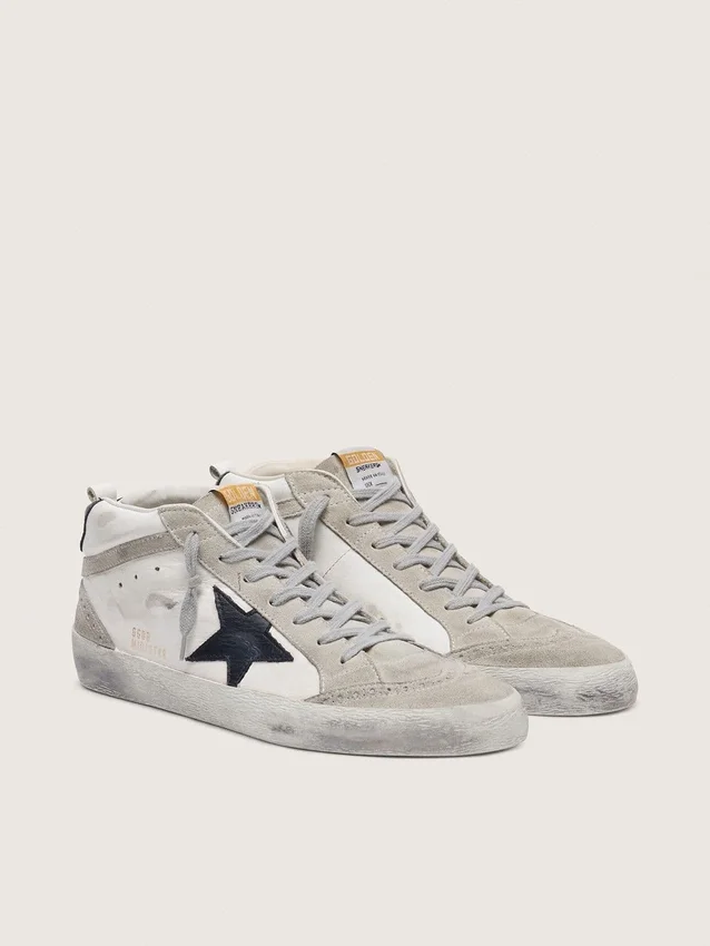 Mid Star da uomo bianche con stella nera