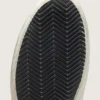 Mid Star da uomo in nabuk con stella in pelle nera e striscia argentata