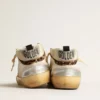 Mid Star LTD con inserti in pelle metallizzata argento e stella rosa