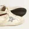 Mid Star LTD in pelle nappa bianca con stella glitterata argento