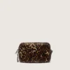 Mini Star Bag in pelle di pony con stampa animalier e stella tono su tono