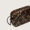Mini Star Bag in pelle di pony con stampa animalier e stella tono su tono