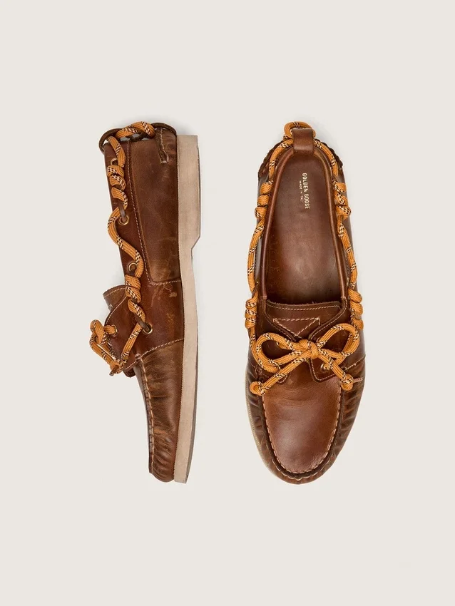 Mocassini Cruise da uomo in pelle color tabacco