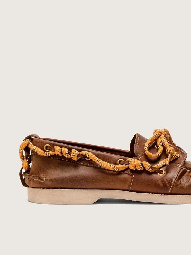 Mocassini Cruise da uomo in pelle color tabacco