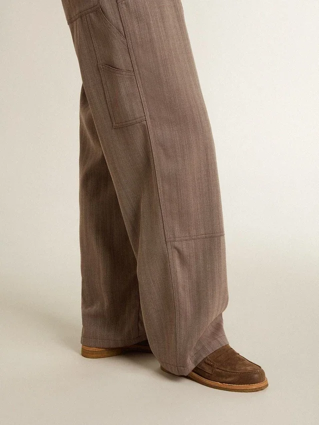 Mocassini da donna Jerry in pelle scamosciata grigio tortora