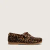 Mocassini Young Cruise in pelle di pony con stampa leopardata