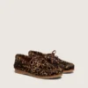 Mocassini Young Cruise in pelle di pony con stampa leopardata