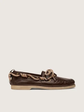 Mocassini Cruise da uomo in pelle marrone scuro lucida