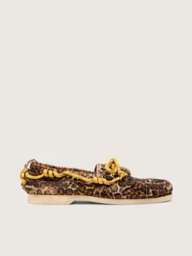 Mocassino da donna Cruise in pelle di pony con stampa leopardata